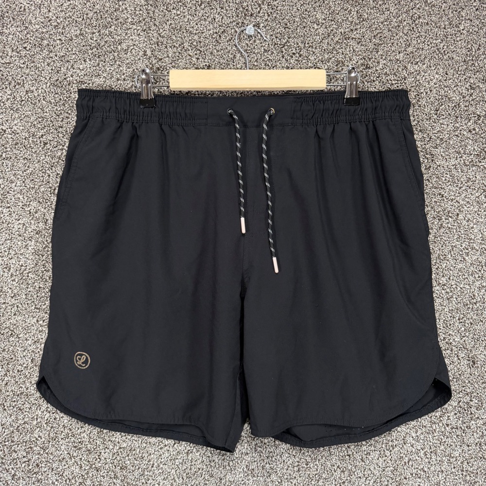 Legends Luka Shorts Mens 2XL/7 Black Lined Performance Athletic Gym Training